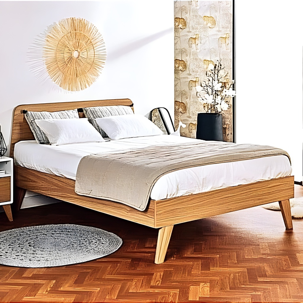 تخت خواب ام دی اف یک نفره مدل G-10 سایز 200×90سانتی متر
